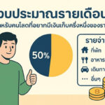 งบประมาณรายเดือน สำหรับคนโสดที่อยากมีเงินเก็บครึ่งนึงของรายได้